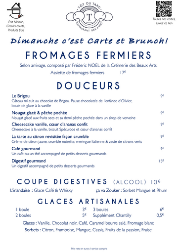 Dimanche Fromages & Douceurs