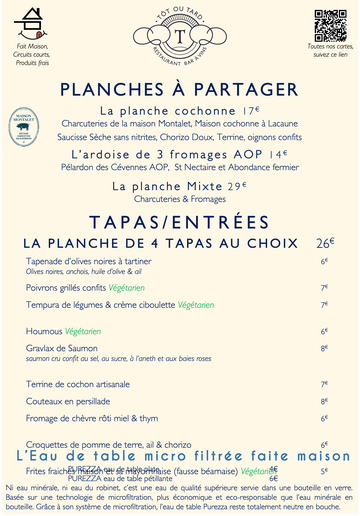 Tapas & Planches