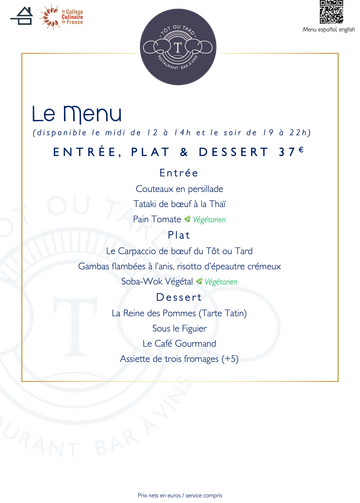 Le Menu