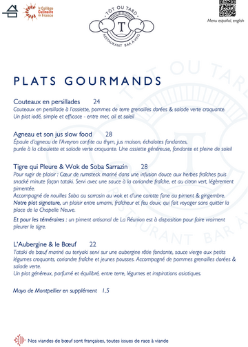 Plats Gourmands