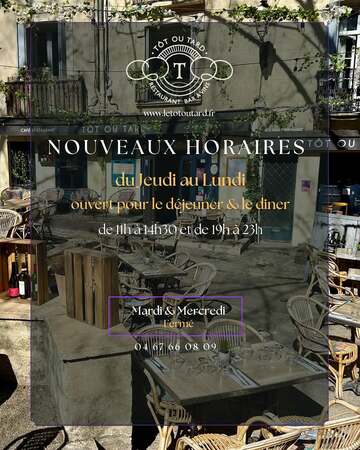 Nouveaux horaires